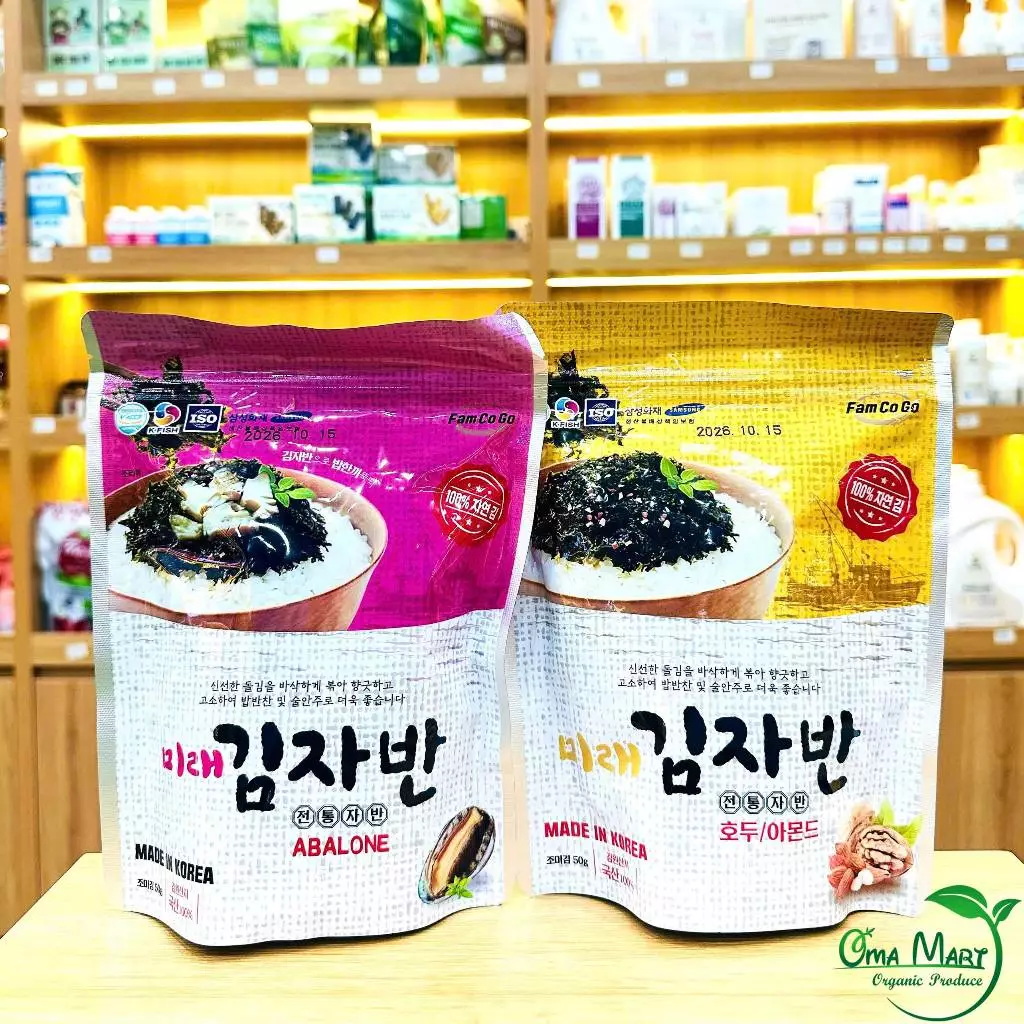 Rong biển vụn tẩm gia vị ăn liền Mirae 50g - Rong biển trộn cơm Hàn Quốc thơm giòn