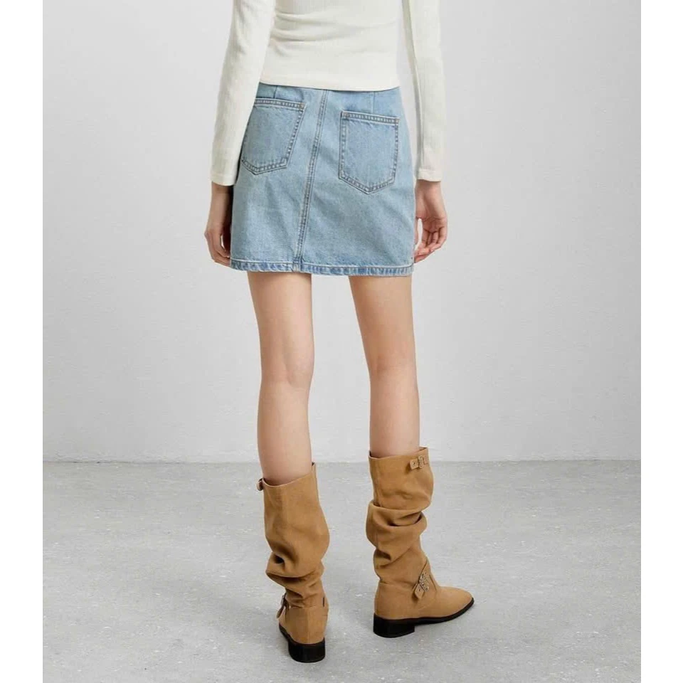 Chân váy jean basic Mixxo dành cho nữ