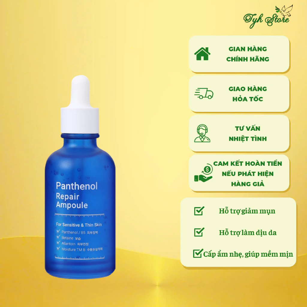 Tinh chất hỗ trợ phục hồi làm dịu da La Bonita Panthenol Repair Ampoule 50ml