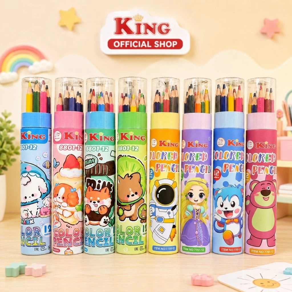🌈✏ HỘP 12 BÚT CHÌ ĐỦ MÀU 🎄🌝