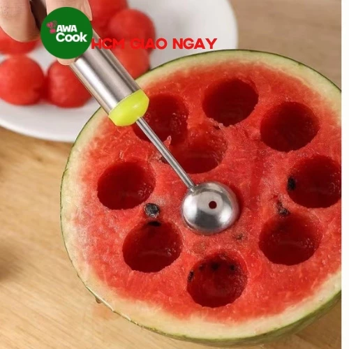 Muỗng Múc trái cây cao cấp - Múc Kem, Lấy Hoa Qủa Viên Tròn thép Không Gỉ Tiện Dụng