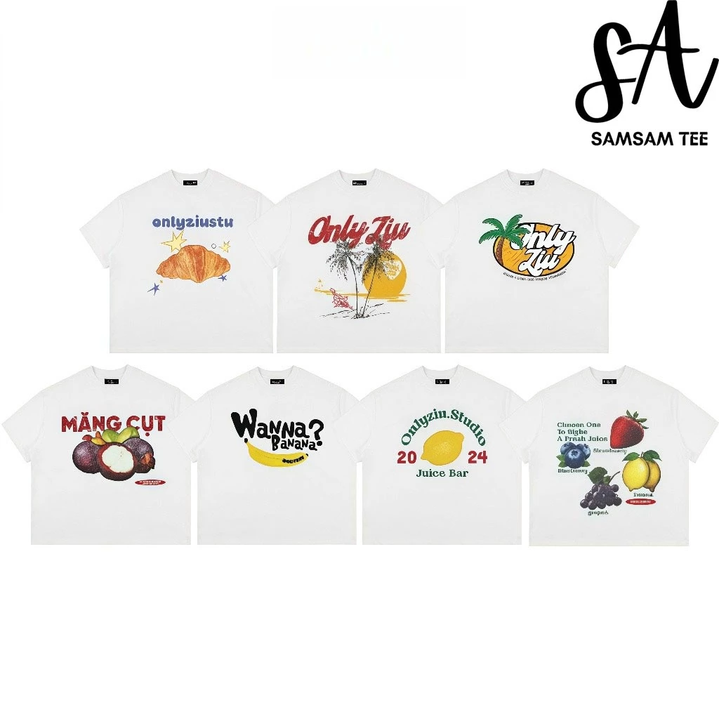 {HOẢ TỐC} SamSam TEE Áo Thun Boxy Local Brand Form Rộng 250gsm " SUMMER " Cotton Tay Ngắn Mùa Hè