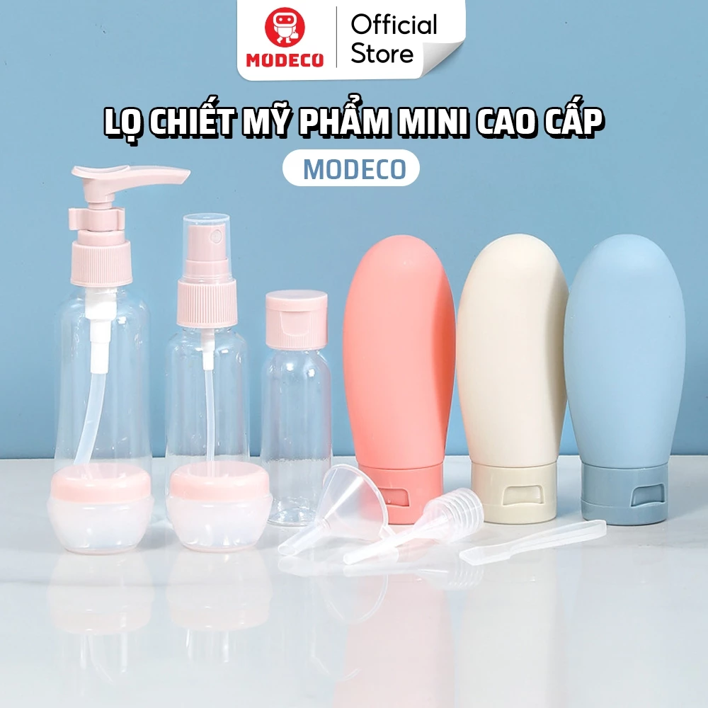 Set 11 Bộ Chiết Mỹ Phẩm Du Lịch Cao Cấp - Lọ Chiết Mỹ Phẩm Mini Tiện Lợi, Chống Rò Rỉ