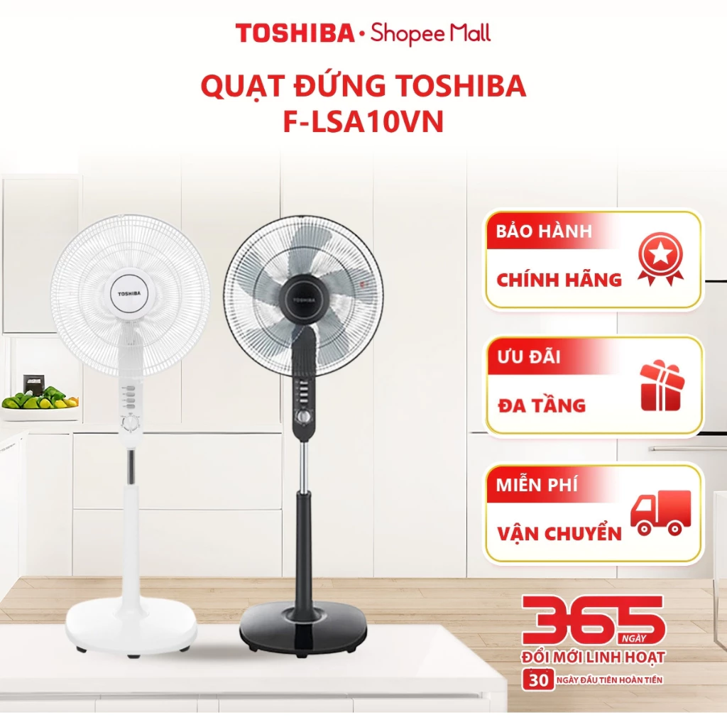 [QUÀ TẶNG 0Đ] Quạt đứng Toshiba F-LSA10VN - Hàng chính hãng, bảo hành 12 tháng |HỎA TỐC HCM|