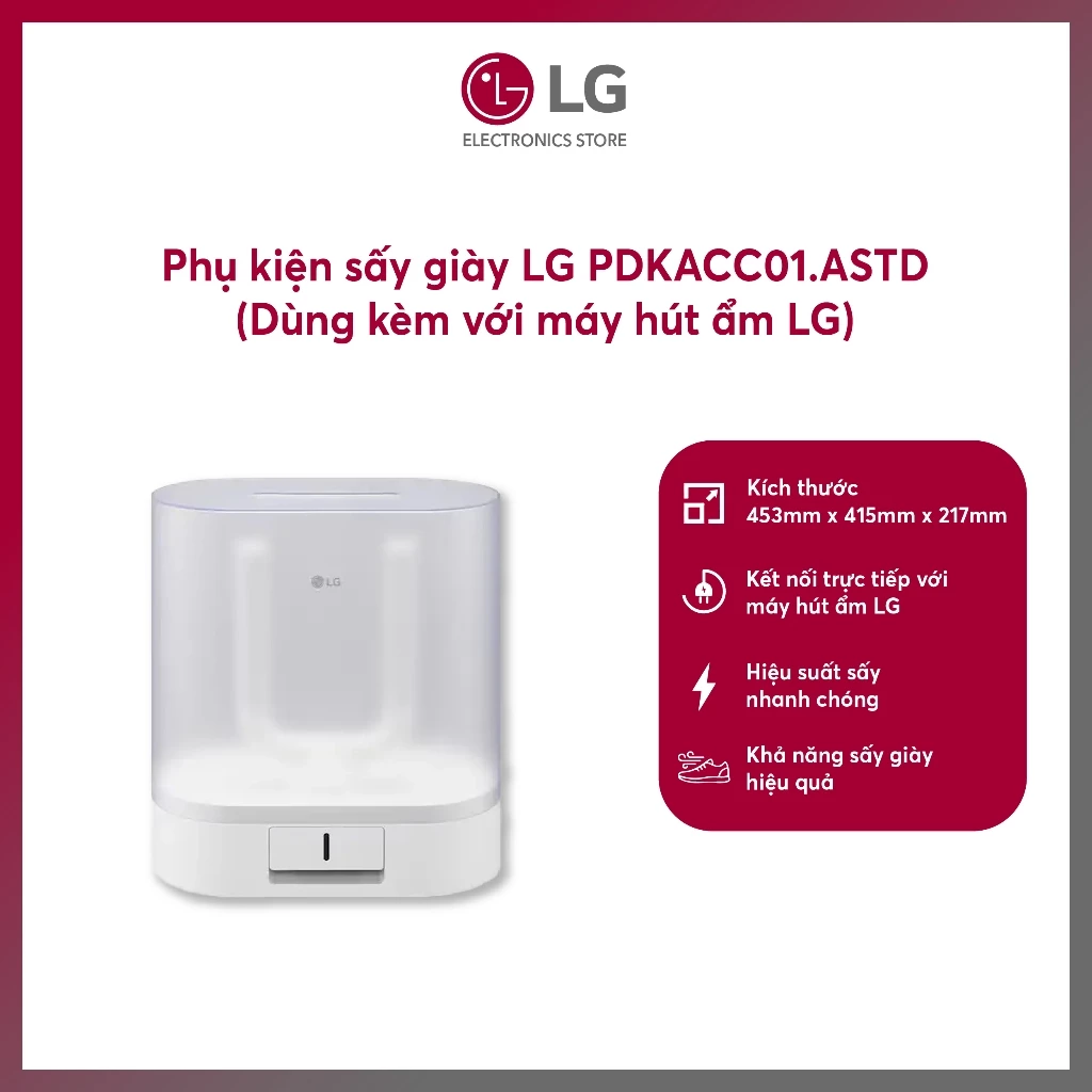 Phụ kiện Hộp sấy giày LG PDKACC01 (Dùng kèm với máy hút ẩm LG)
