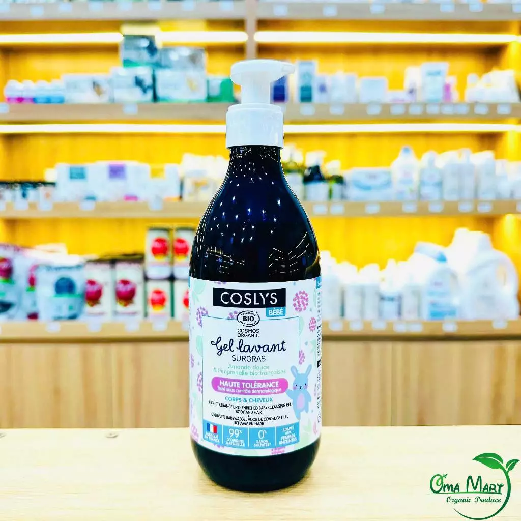 Sữa Tắm Gội 2in1 Cho Bé Hữu Cơ Coslys 500ml - Dịu Nhẹ, Không Cay Mắt, Cho Bé Từ Sơ Sinh
