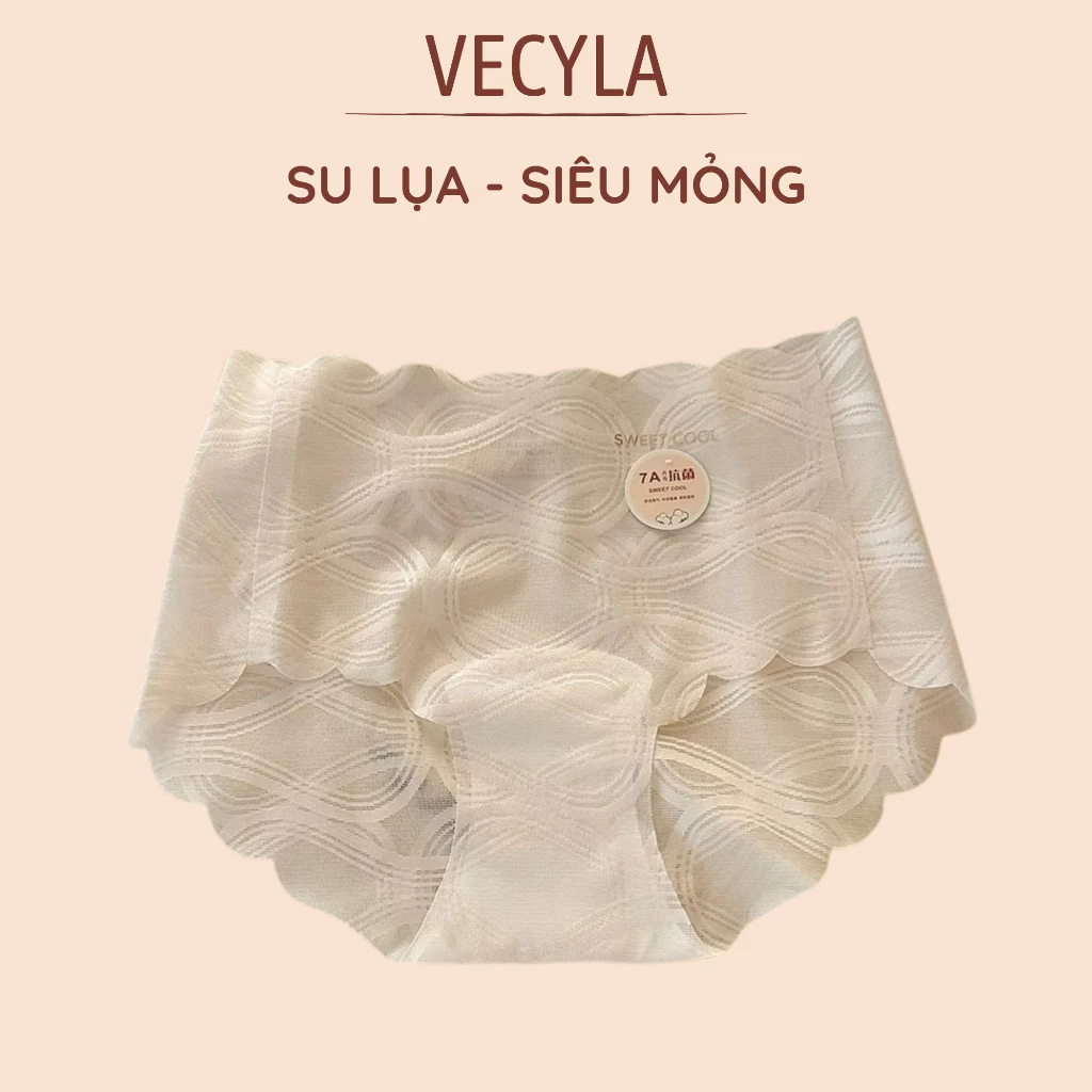Quần lót Nữ VECYLA su lụa siêu mỏng nhẹ mẫu mới Q 210, Quần lót trong suốt thoáng khí