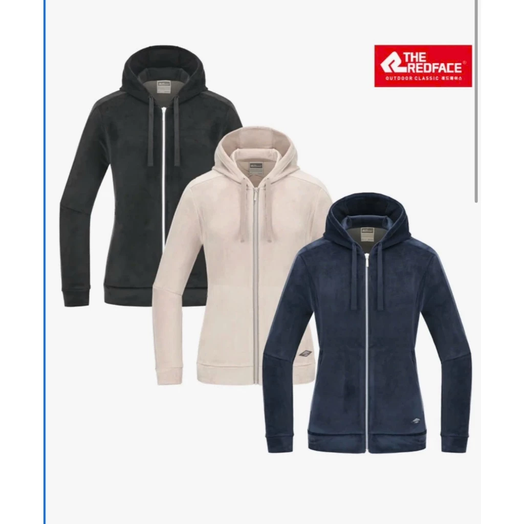 Áo khoác nhung lông mềm The Red/face dành cho unisex
