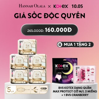 [KOL LIVE] Combo 5 gói Băng Vệ Sinh Kotex Nhập Khẩu Cicada Siêu Mỏng Cánh 28cm 6 miếng