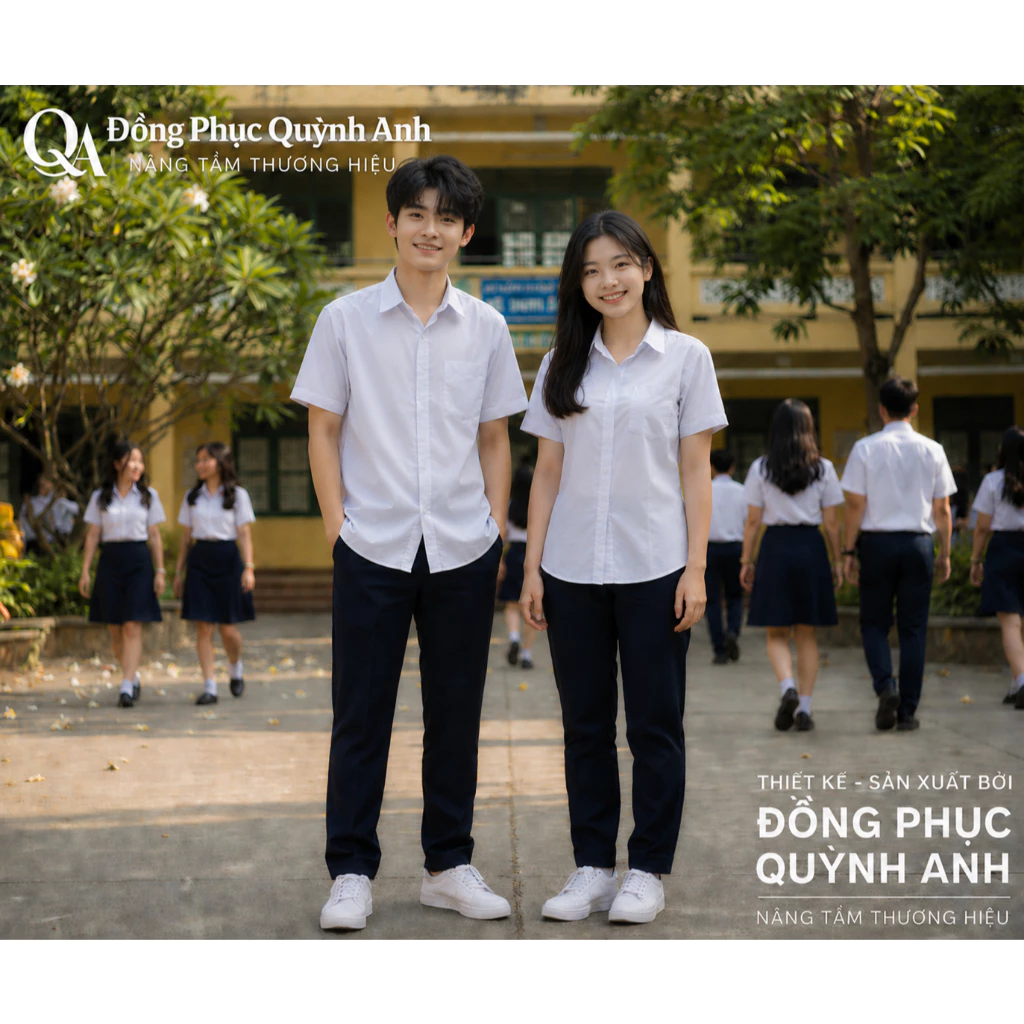 Áo Sơ Mi Trắng Học Sinh, Áo Trắng Đi Học Cộcay, Dài Tay Dành Cho Nam Nữ Đủ Độ Tuổi Từ Lớp 1 Tới Lớp 12 Giá Xưởng
