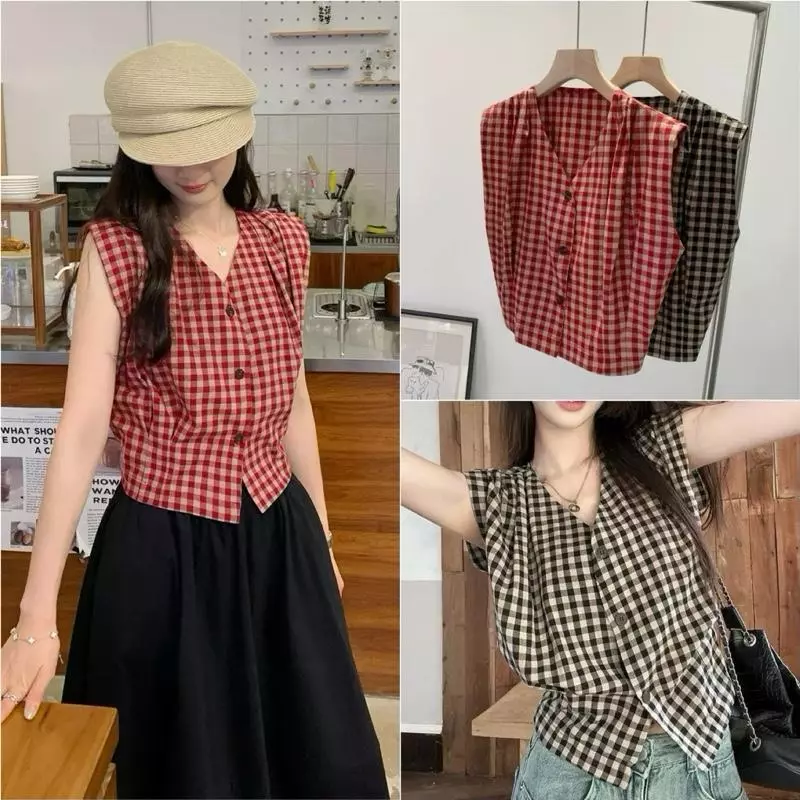 HT35. Áo sơ mi kẻ tay rơi. Size 40-70kg. Áo chất thô kẻ mềm mặc mát. Kiểu dáng áo trẻ, thời trang