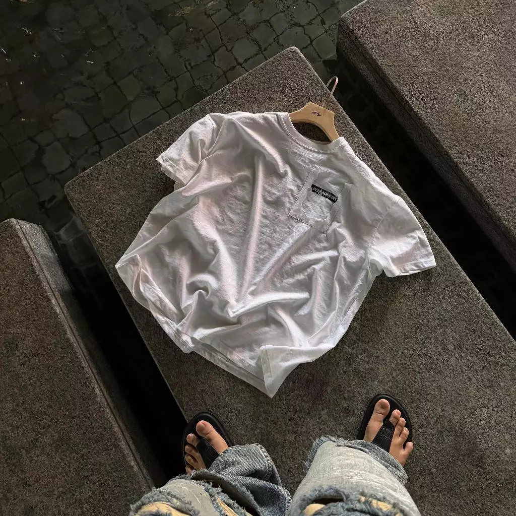 HUMID SLUB TSHIRT - Áo thun cotton xược in trame nam nữ Whose Studio