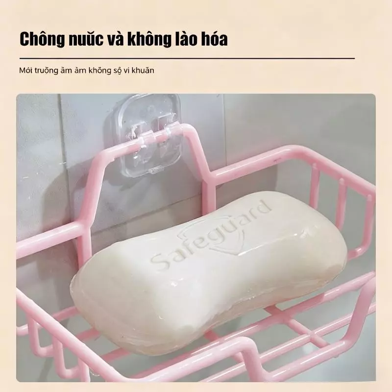 Khay đựng xà bông xà phòng dán tường cứng cáp chịu lực Dễ dàng lắp đặt, không cần khoan Đồ Đa Năng