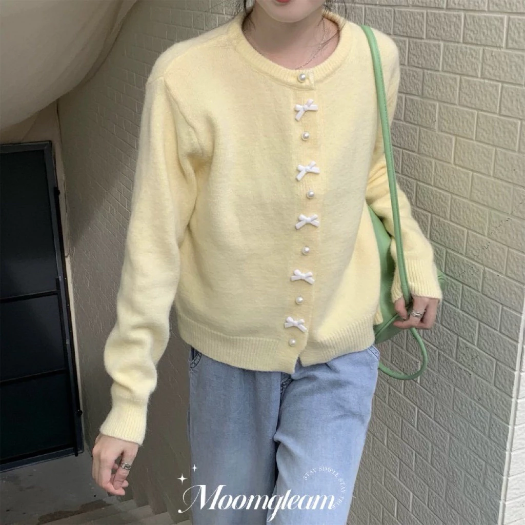 Mùa Thu Thời Trang Nữ Dệt Kim Cardigan Coat