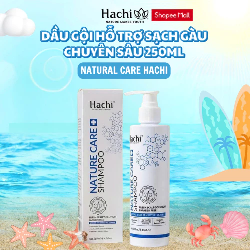 Dầu Gội Hachi Hỗ Trợ Làm Sạch Gàu Chuyên Sâu & Nuôi Dưỡng Tóc Chắc Khỏe, Suôn Mượt 250ML