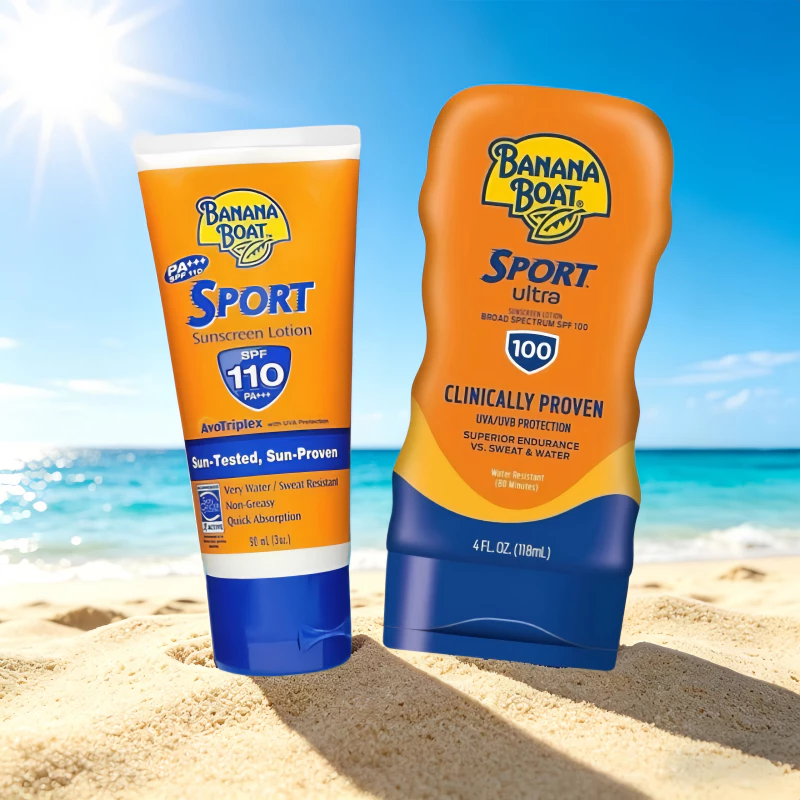 Kem chống nắng Banana Boat SPF 110 PA+++ Kem chống nắng dưỡng ẩm làm mới, chống oxy hóa, chống nước và mồ hôi