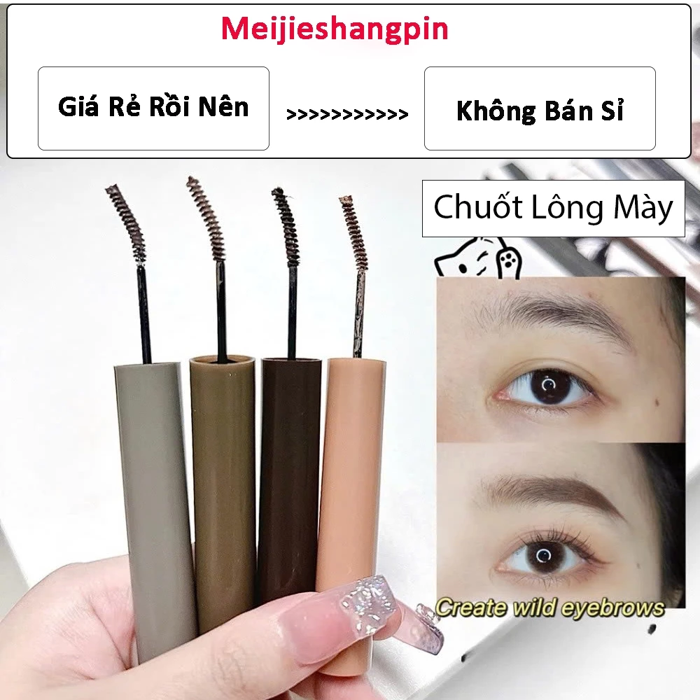 Mascara Kẻ Lông Mày cappuvini Nhuộm Màu Lông Mày Chống Nước Lâu Trôi Bền Màu