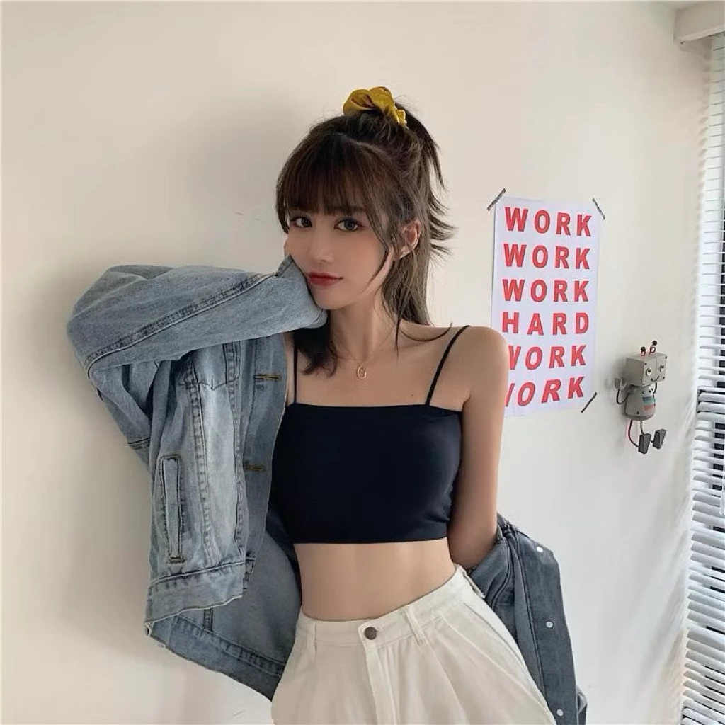 Áo nữ quây ngang chất thun lạnh cao cấp quây ngang có mút 2 dây mảnh
