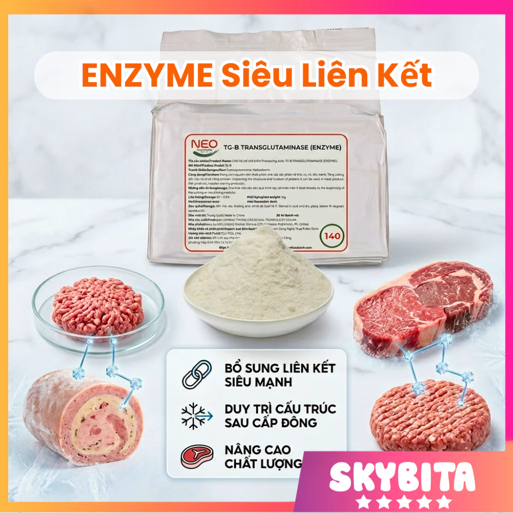TG – ENZYME Phụ gia liên kết cho thịt cấp đông