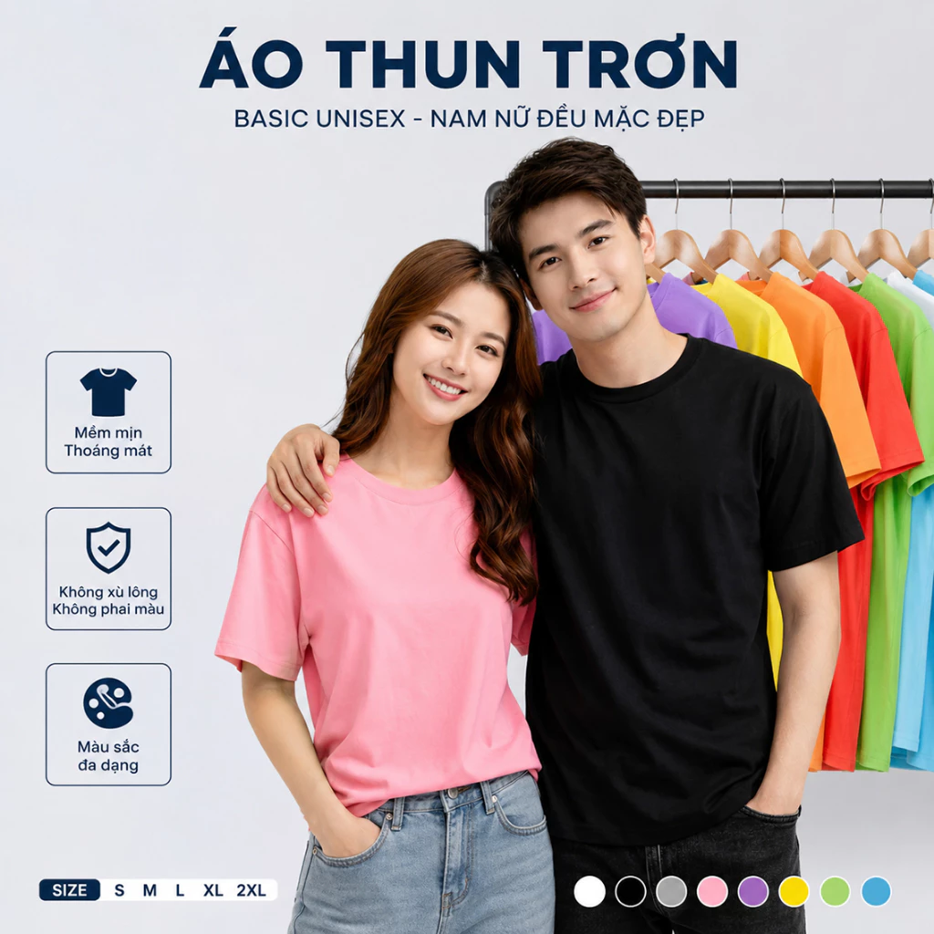 Áo Phông Nhóm Đồng Phục Andromeda Nhiều Màu Đủ Size Ngắn Tay Cổ Tròn Dùng Chung Cho Nam Và Nữ