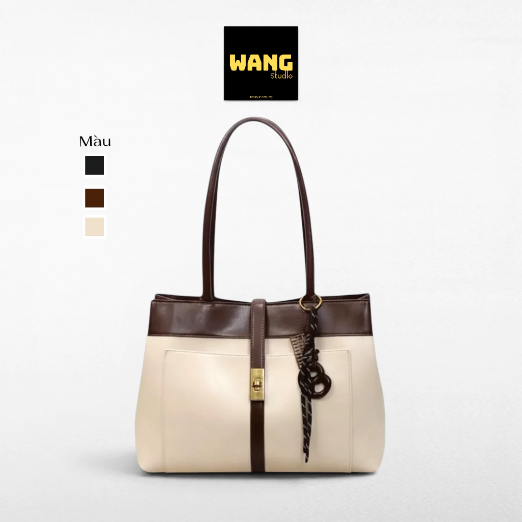 Túi xách công sở nữ size 30 da PU cao cấp - Túi đeo vai thời trang cỡ lớn thanh lịch (nđ096)