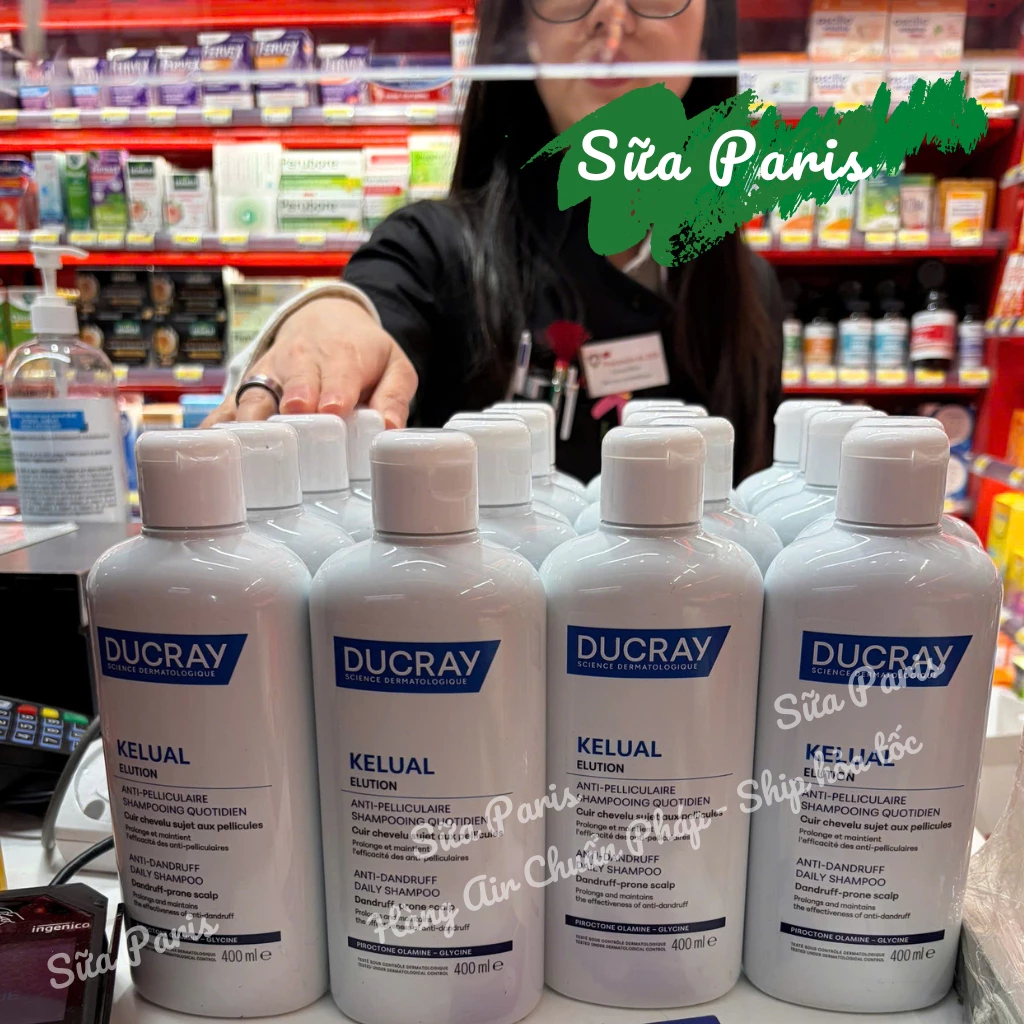 Dầu gội Ducray Elution thích hợp cho da đầu nhạy cảm, bị kicung hoặc đang cần phục hồi_Sữa Paris