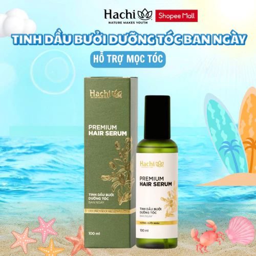 Tinh chất serum phục hồi tóc hư tổn ban ngày cao cấp - HACHI PREMIUM HAIR SERUM