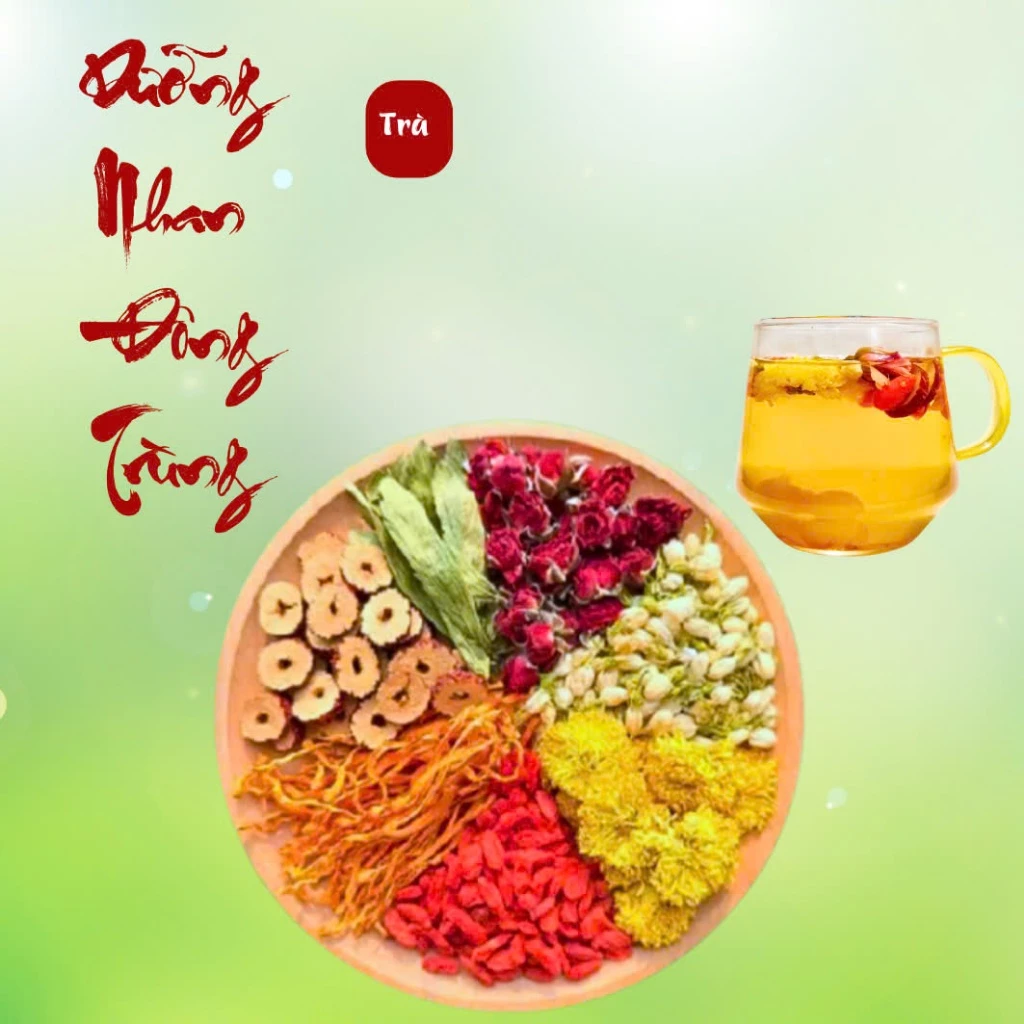 Trà Dưỡng Nhan 7 Vị Đông Trùng Táo Đỏ – Hỗ Trợ Tăng Sức Đề Kháng, Giải Nhiệt