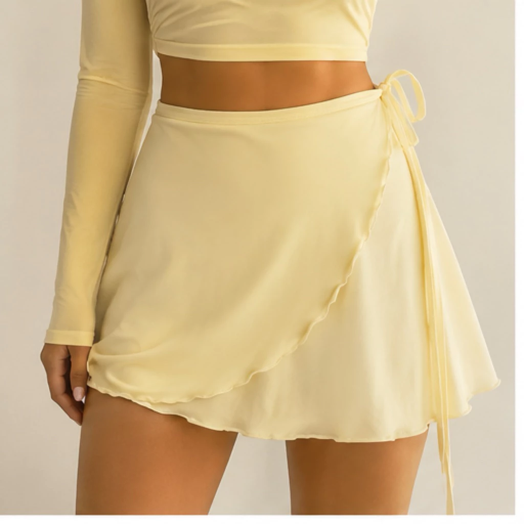 Chân váy cột dây nữ Olyne – váy barre wrap mặc tập yoga, pilates cực xinh