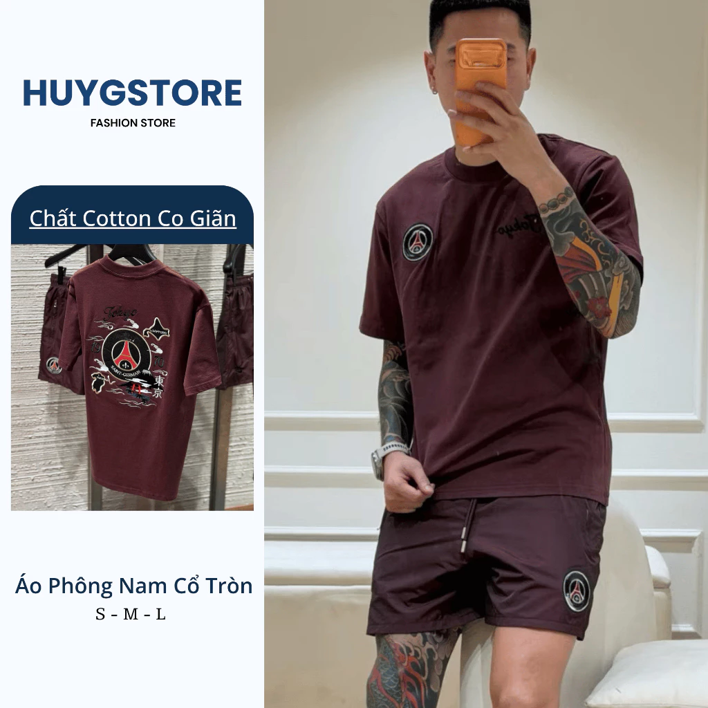 Bộ Quần Áo Nam Mùa Hè Chất Cotton Thoáng Mát, Bộ Cộc Hè Nam Nữ Siêu Đẹp - HuyGStore