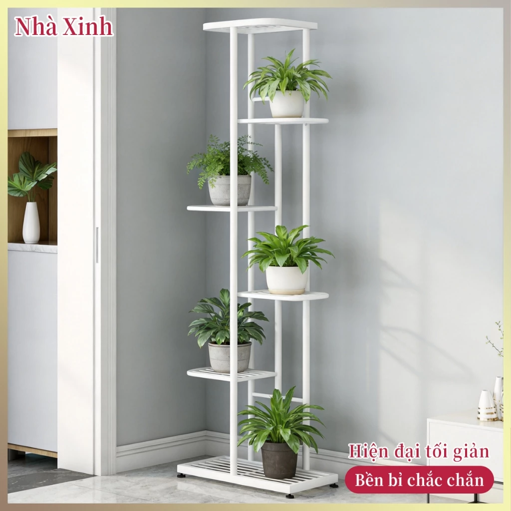 Kệ chậu hoa cảnh đa năng nhiều tầng đặt sàn dùng trong nhà phòng khách ban công để trưng bày cây xanh