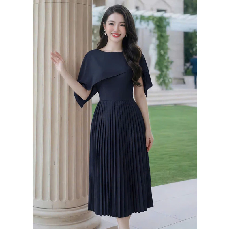 (MAY KỸ ) ĐẦM QUÝ BÀ THIẾT KẾ SANG TRỌNG, THANH LỊCH  PHỐI VOAN NY NA STORE