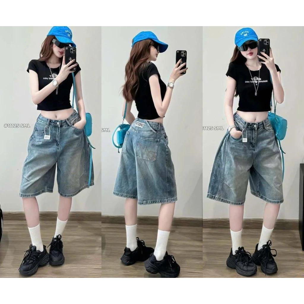 [WIN BOUTIQUE] QUẦN NGỐ JEANS THÊU TÚI CẠP CAO HÁCH DÁNG HOTTREND 2026