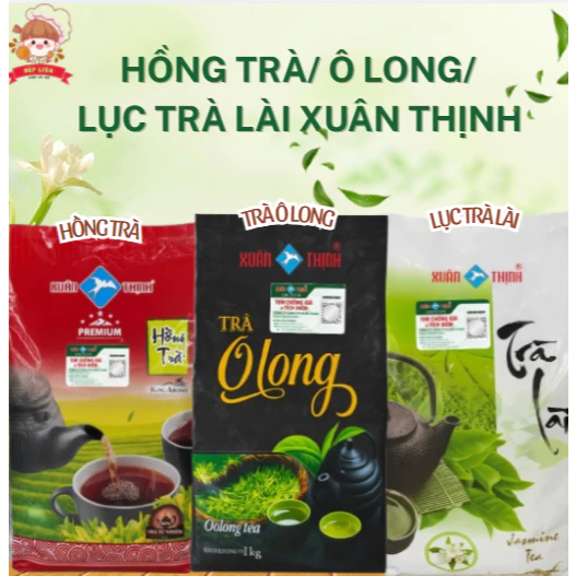 Trà ÔLong/ Hồng Trà Premium/ Lục Trà Lài Xuân Thịnh Gói Nguyên 1KG Có Tách Lè - Nguyên Liệu Trà Sữa