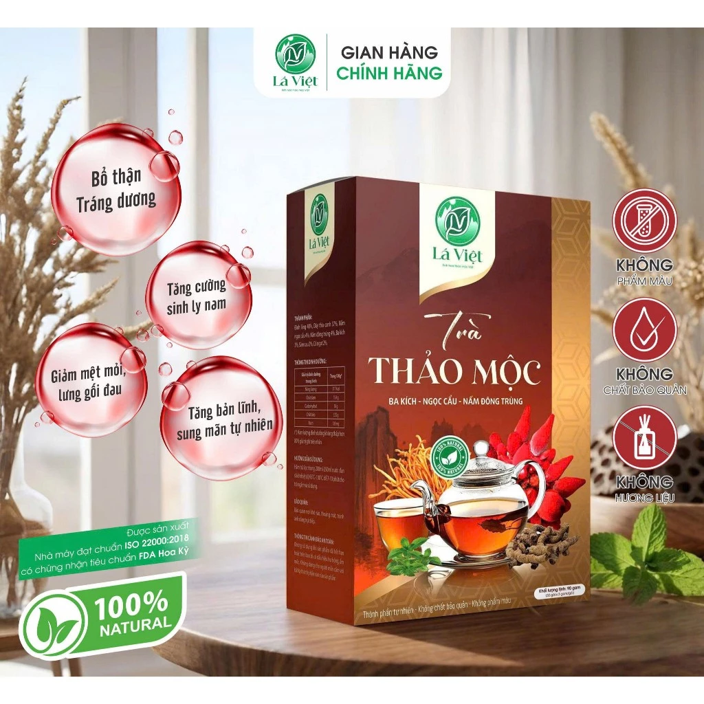 Trà Ba Kích Ngọc Cẩu Nguyên Chất – Bồi Bổ Cơ Thể, Tăng Cường Sinh Lực, Giúp Cơ Thể Khỏe Khoắn Mỗi Ngày
