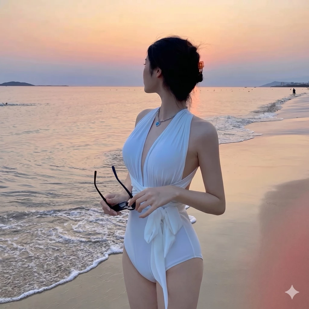 Sét Bikini Nữ 2 Mảnh Cúp Ngực Tôn Dáng Co Giãn Đi Biển Sexy