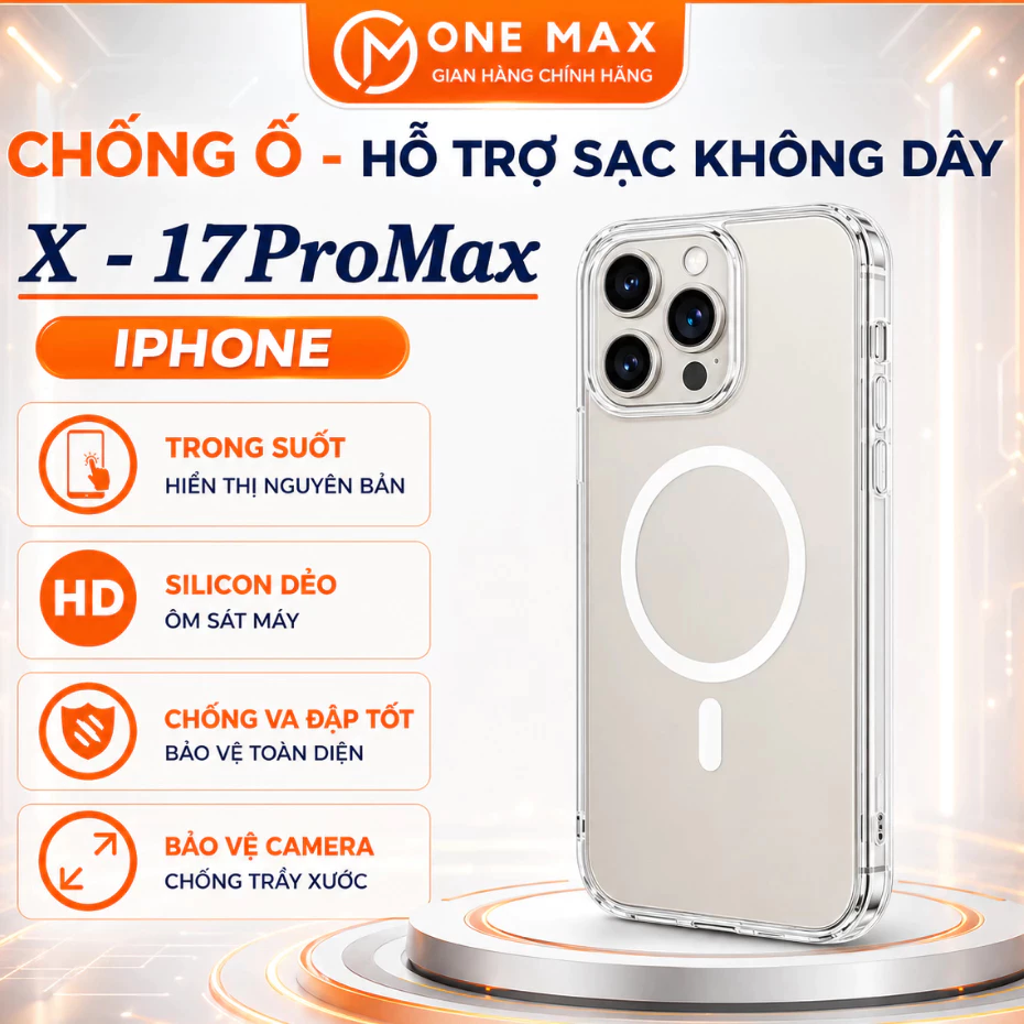 Ốp lưng iphone chống ố tích hợp sạc không dây cho IP 17promax 17air 7/8/plus/x/xs/xr/11/12/13/14/15/16/plus/pro/promax