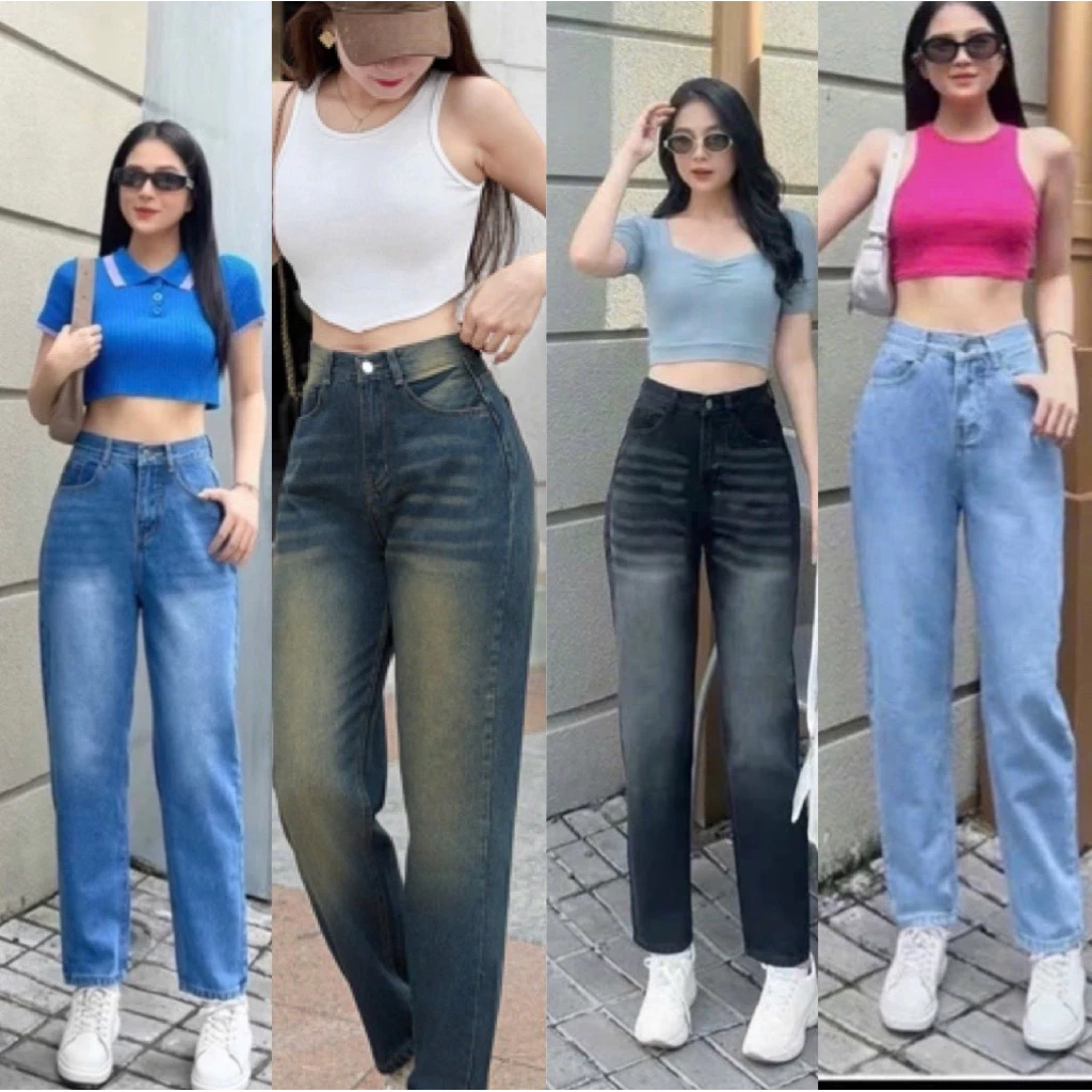 QUẦN BAGGY ỐNG NHỎ KHÔNG CO GIÃN TRƠN ĐƠN GIẢN