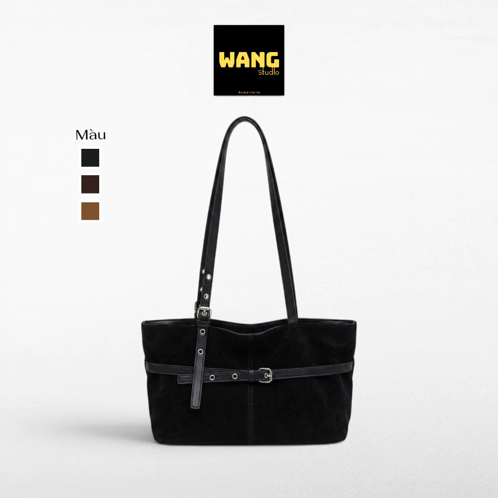 Túi Xách Công Sở Nữ Size 30cm Da Lộn Cao Cấp - Túi Đeo Vai Thời Trang Cỡ Lớn Thanh Lịch (nđ184)