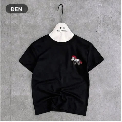 áo thun nữ basic thêu hình chú ngua đáng yêu dang ôm chất cotton mềm mịn đủ size