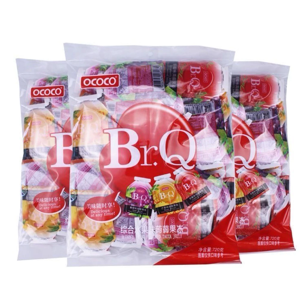 [C-MART] Thạch KonJac OCOCO Br.Q Mix Vị Tươi Mát, Ít Calo