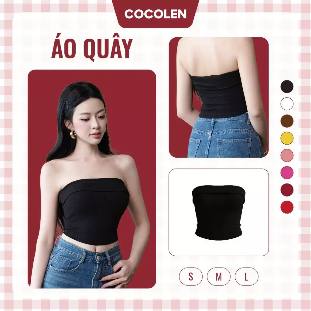 [KHÔNG MÚT NGỰC] Áo Quây Chun Chống Trượt COCOLEN – Chất Liệu Cotton Tăm Nhí Hàn Thoáng Mát. #A030