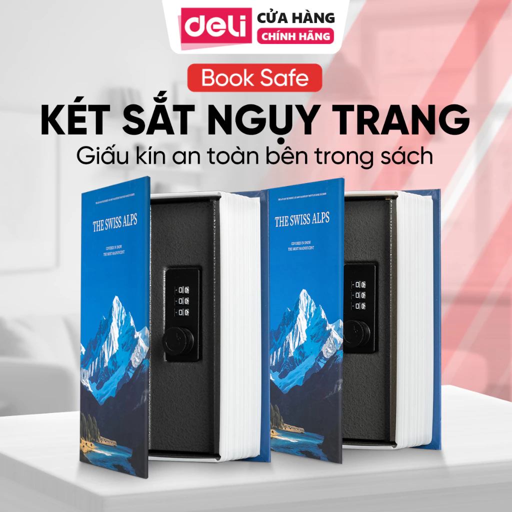 [HỎA TỐC] Hộp Đựng Tiền Dạng Cuộn Sách Khóa Số Trang Trí Decor Bảo Vệ Tài Sản An Toàn Bảo Mật Cho Gia Đình