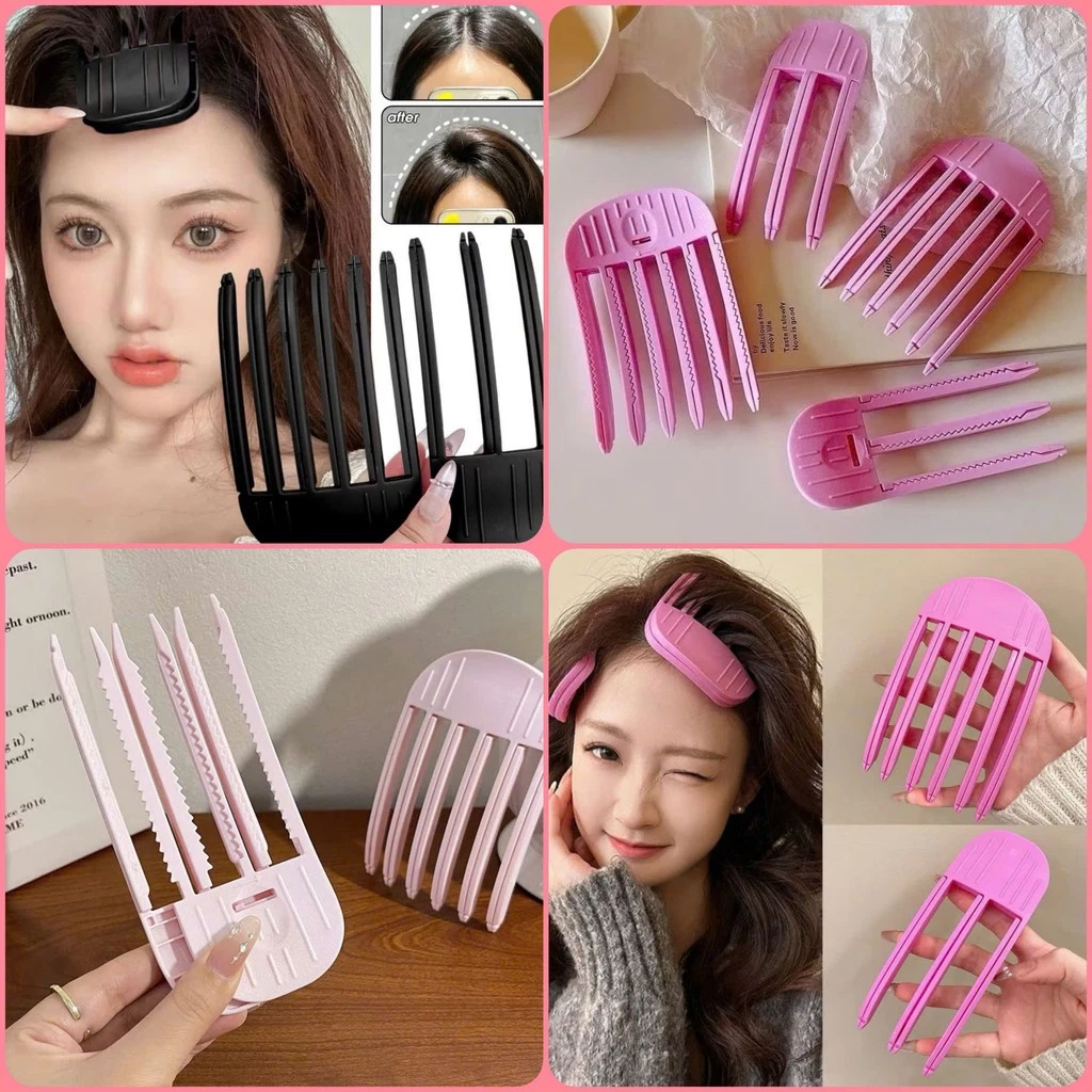🎀yunqi🎀Lược Làm Phồng Chân Tóc, Kẹp Tạo Phồng Chân Tóc Mái Thời Trang Hàn Quốc 3 Răng, 6 Răng Cho Nam Nữ