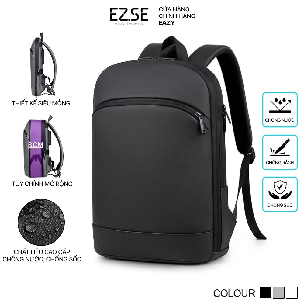 Balo laptop chống sốc chống nước cao cấp đựng máy tính 15.6 inch EAZY BLA13