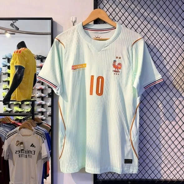 Áo Bóng Đá ĐTQG Pháp 2026, Áo Pháp Player Trắng Sân Khách World Cup 2026 - Chuẩn Áo Đấu, Hàng Nhập Khẩu Cao Cấp fom âu