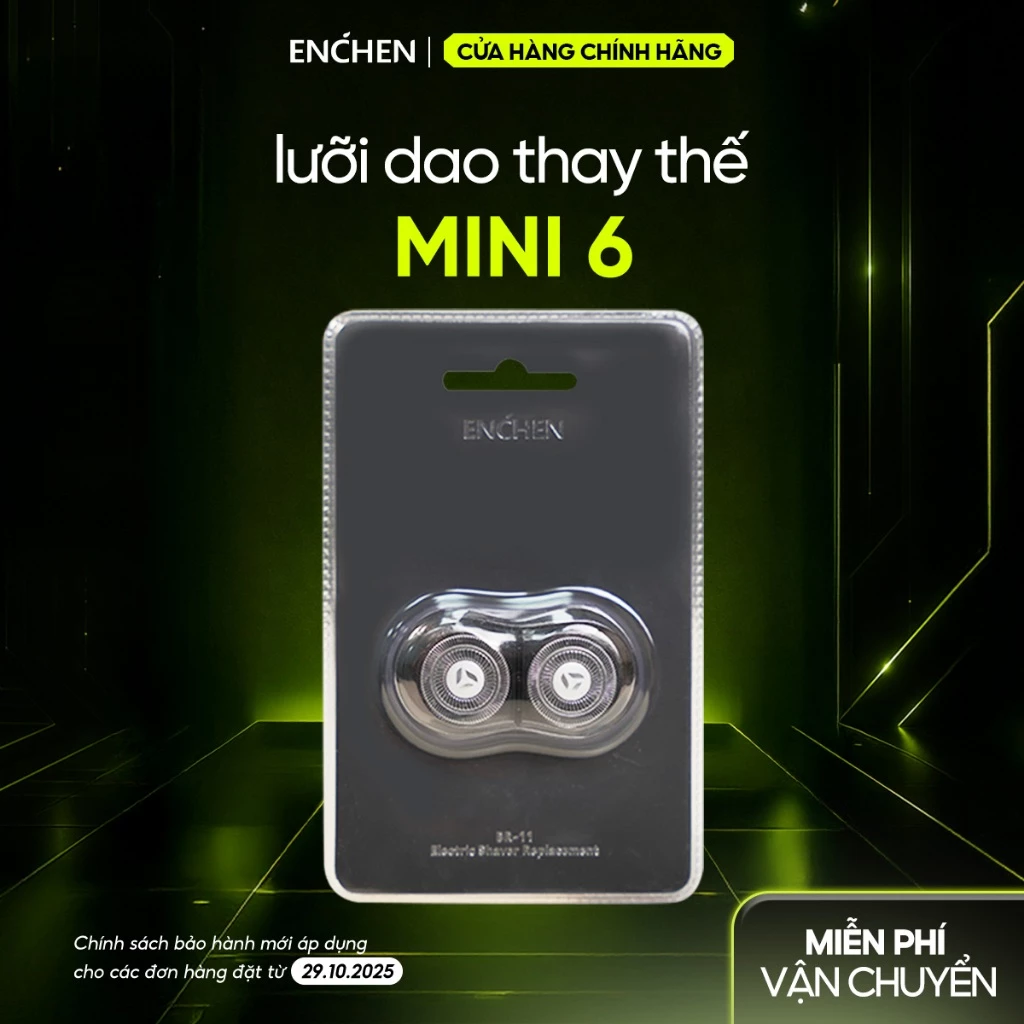 Đầu dao thay thế máy cạo râu Enchen Mini 6 (chỉ có đầu cạo, không bao gồm máy cạo râu)