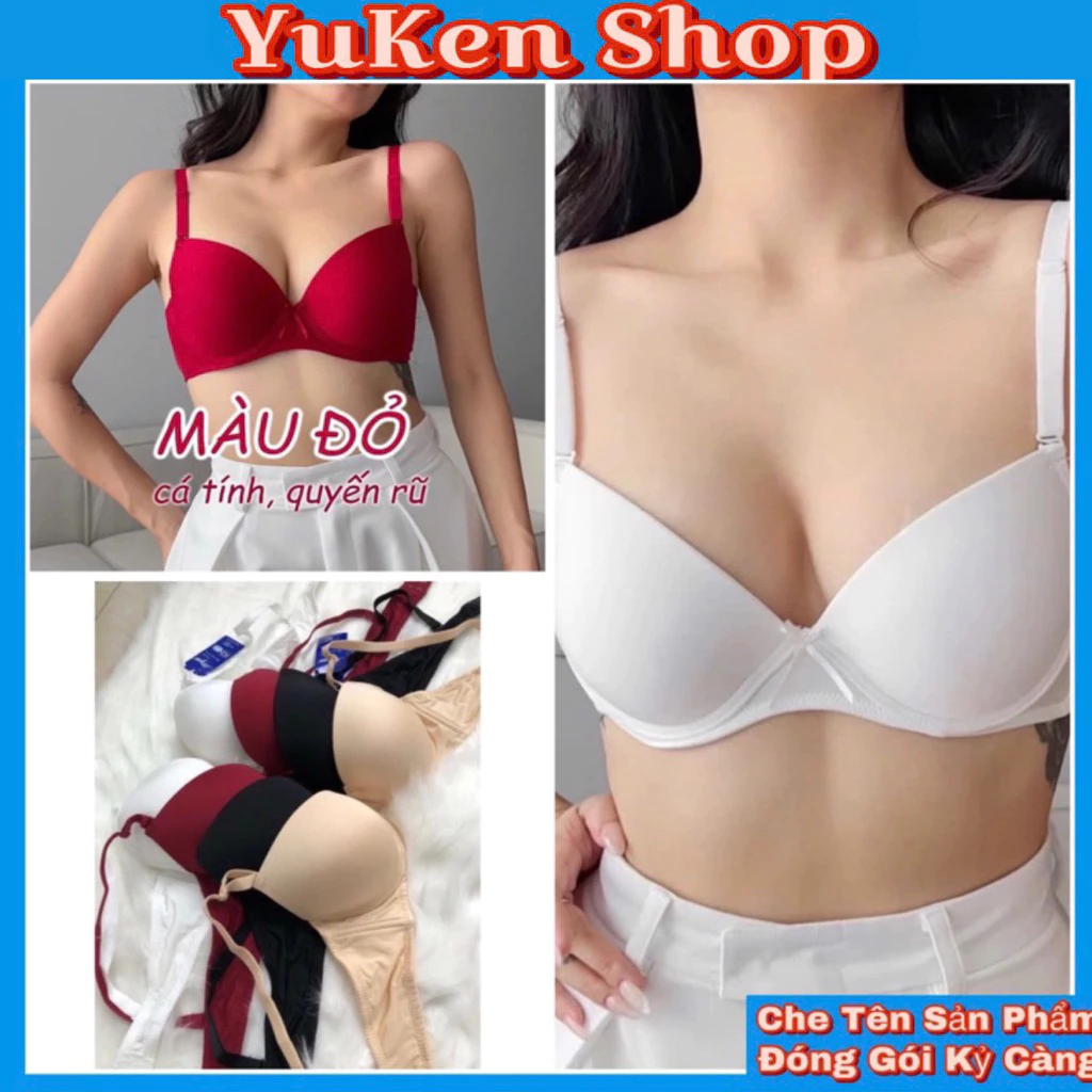 Mã 029-Áo Ngực Trơn Nữ Đệm 5cm,Có Gọng-Áo Lót Nữ Trơn Boya Hổ Trợ Mang Áo Dài Giúp Nâng Ngực,Tạo Khe