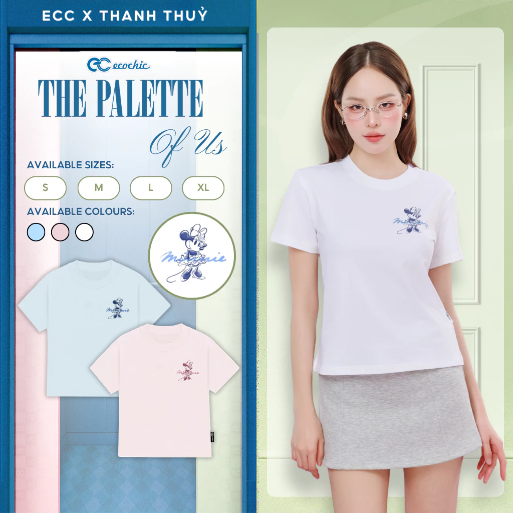 Áo Thun Baby Tee ECOCHIC MICKEY Chính Hãng Bản Quyền Disney Chất Liệu Cotton Cao Cấp BB010