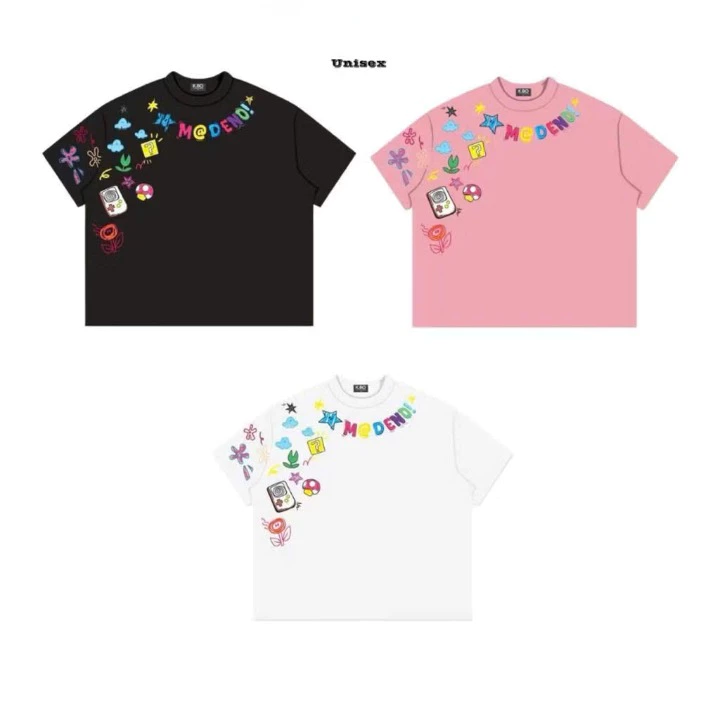 Áo thun tay lỡ unisex nam nữ MADENO, Áo phông unisex form rộng phong cách ulzzang